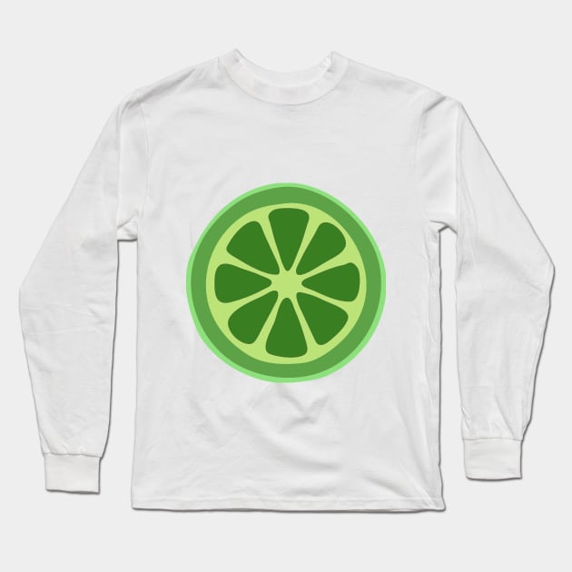 Lime Long Sleeve T-Shirt by luckylucy